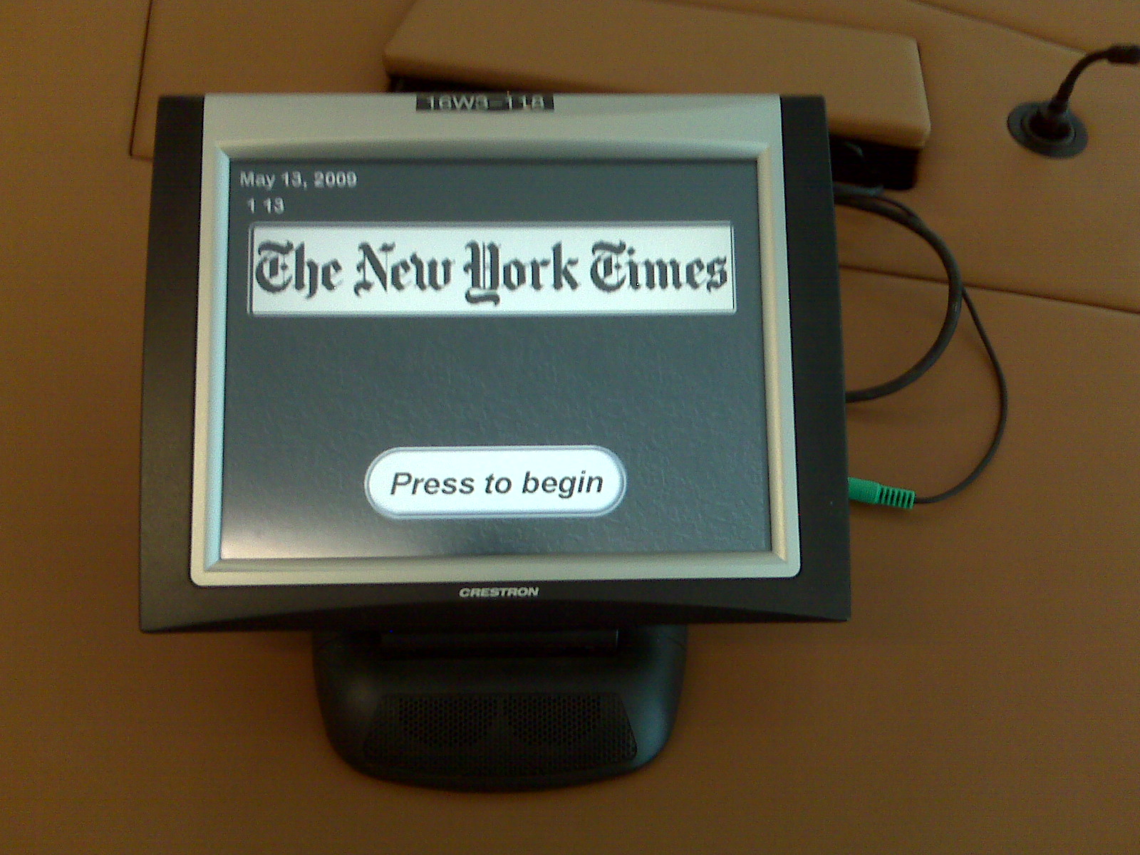 Inside the New York Times building