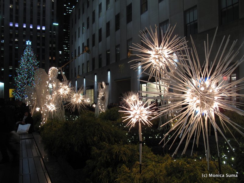 Rockefeller Center Christmas angels NYC