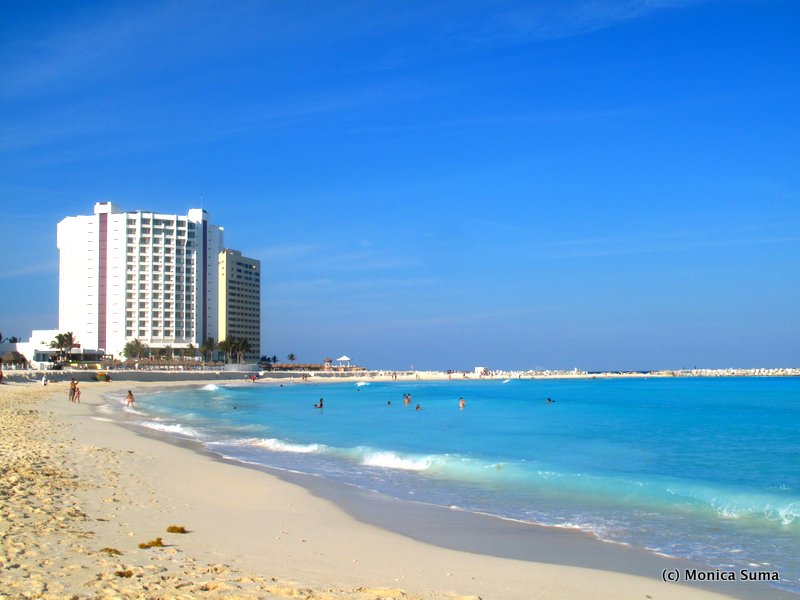 Cancun white sands